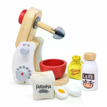 Imagem de Brinquedo Kit Batedeira em Madeira NewArt 3+