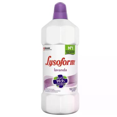 Imagem de Desinfetante Lysoform Lavanda 1L para Banheiro Cozinha e Pisos