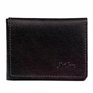 Imagem de Porta Cartão Trifold Slim 100% Couro Artlux 3069 -, Café