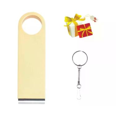 Imagem de Pen Drive USB De Metal 128GB 64GB 32GB 4GB 8GB 16GB Com Corrente Gráti