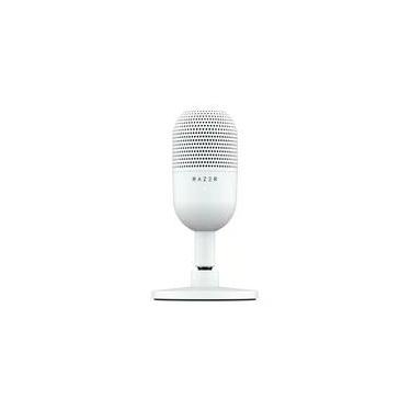 Imagem de Microfone Razer Seiren V3 Mini, Condensador, Sensor Tap-to-Mute, Ultracompacto, USB, Branco - RZ19-05050300