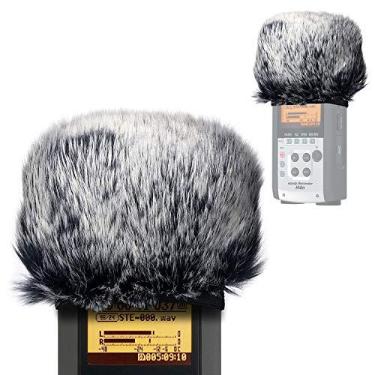 Imagem de Protetor de para-brisa para microfone externo peludo para gravadores digitais portáteis Zoom H4N Pro, filtro de para-brisa com película de zoom para para-brisa e gatos mortos da YOUSHARES