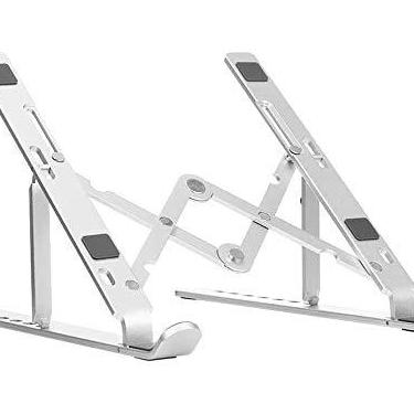 Imagem de Suporte De Alumínio Ajustável/Regulável Para Notebook E Macbook Escritório - Bella Net
