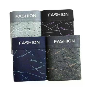 Imagem de Cuecas Boxer Masculinas De Alta Elasticidade E Respirabilidade, Pacote