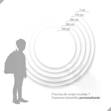Imagem de Painel de Lona Redondo Dinossauro Feroz Selva Floresta Não Ultrapasse 