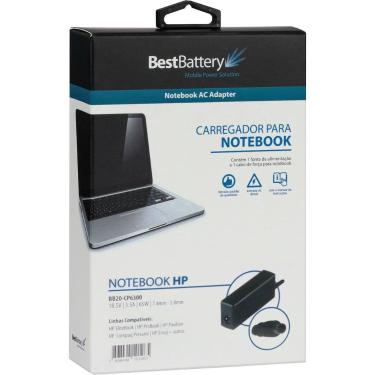Imagem de Fonte Carregador para Notebook HP G42-431BR - BestBattery, 65 Watts