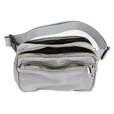 Imagem de Fanny Pack, Bolsa de Cintura Multifuncional para Ciclismo para Homens (Cinza claro)