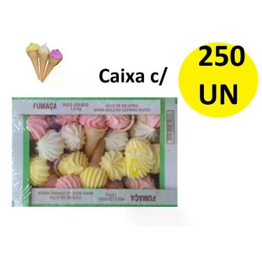 Imagem de Caixa c/ 250 Doces Maria Mole No Cone Doce Fumaça Infância - Blook,  D