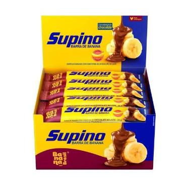 Imagem de Barra de Fruta Supino Original com Chocolate ao Leite display com 20 b