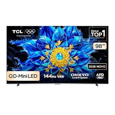 Imagem de Smart TV TCL 98 Polegadas QLED Mini LED 4K P8L WiFi Bluetooth Google TV HDR10+ 144 Hz VRR 98P8L