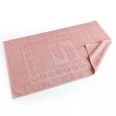 Imagem de Toalha De Piso Wave Gramatura 700g/m² Antiderrapante 01 Peça 100% Algodão - Nuvem Rosa