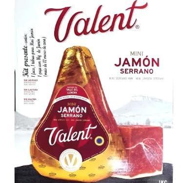 Imagem de Presunto Cru Mini Jamon Serrano 1 Kg Kit Presente Faca Tábua - Perfeito para Presente