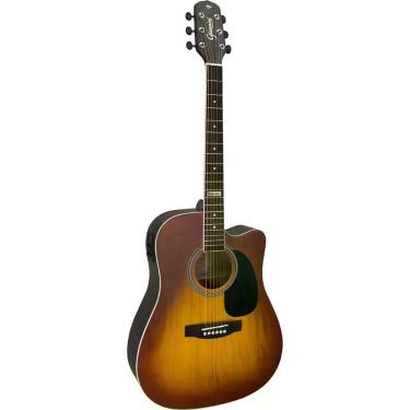 Imagem de Violão Giannini Gf1d Ceq Eletroacústico Aço Honey Burst [f002]