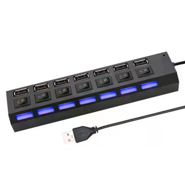 Imagem de Hub Usb 2.0 Com 7 Portas Velocidade De 480mbps - BELLATOR