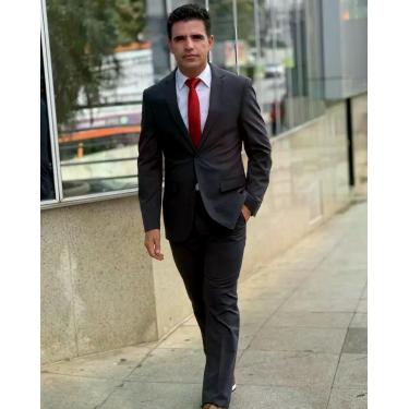 Imagem de Traje Masculino Slim Poliviscose Chumbo - Victor Varrens, 54