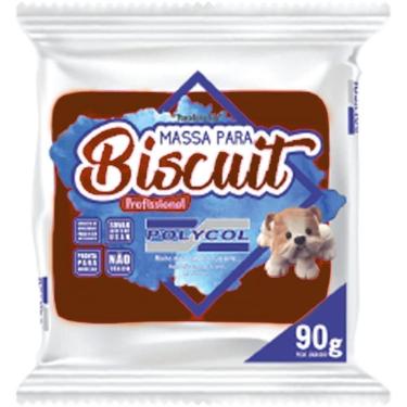 Imagem de Massa de Porcelana Fria Biscuit 90G Marrom - Polycol