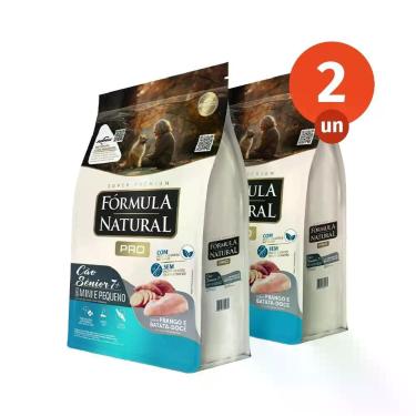 Imagem de Kit 2 Ração Fórmula Natural Pro Cães Sênior Porte Mini e Pequeno 2,5kg