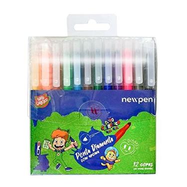 Imagem de Canetinha Hidrográfica, Newpen, Colore, 12 cores