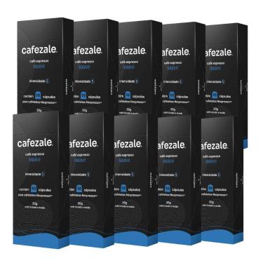 Imagem de 100 Cápsulas Compatíveis Nespresso Café Cafezale Suave
