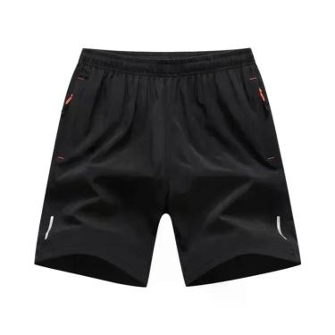 Imagem de Shorts De Corrida Masculinos Tamanho Grande Com Reflexo E Secagem Rápi