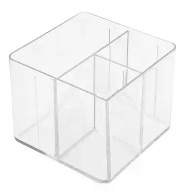 Imagem de Porta Objetos Com 3 Divisórias 3020h Cristal - Dello