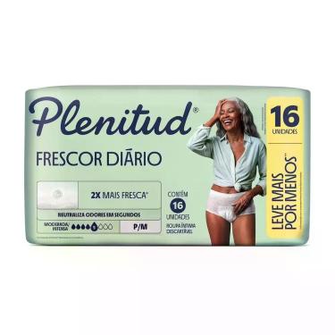 Imagem de Roupa Íntima Plenitud Frescor Diário Moderada P/M 16 Unidades
