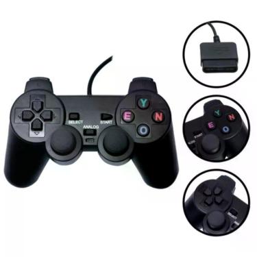 Imagem de Controle Compatível Play 2 Joystick Dualshock PS2 Com Fio