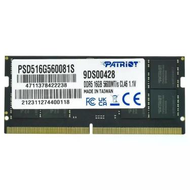Imagem de Memória RAM para Notebook Patriot Signature Line 16GB DDR5 5600MHz SODIMM 1.1V CL46
