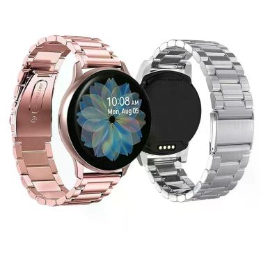 Imagem de Pulseira Smartwatch Kit 2 Uni Inox 3 Elos Smartband Band