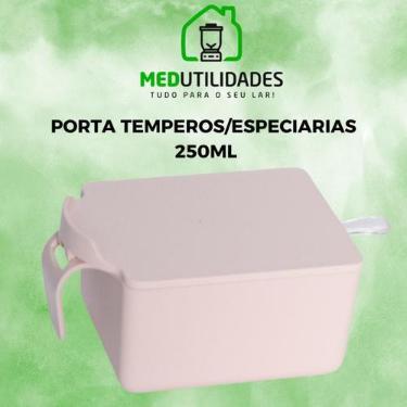 Imagem de AÇUCAREIRO PORTA TEMPEROS ESPECIARIAS 250ml com Colher - Micromax, Ros