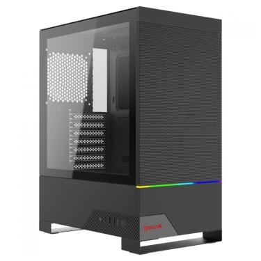 Imagem de Gabinete Gamer Redragon Carbon - Vidro Temperado - RGB - ATX - Preto - CA-610B