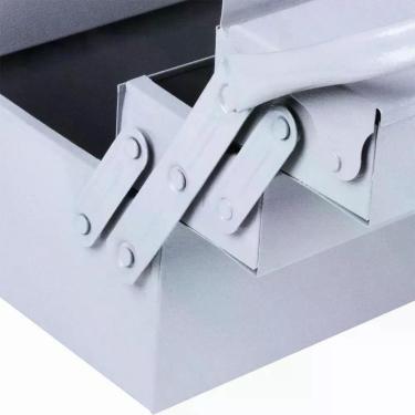 Imagem de Caixa de Ferramentas Worker 5 Gavetas Metálica com Alça e Segurança para Cadeado Inox 50CM