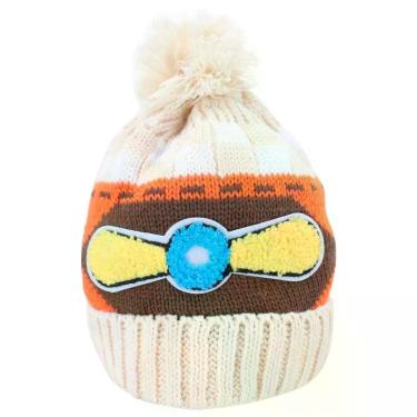 Imagem de Touca Gorro Infantil Bege Aviador Colorida Tamanho único