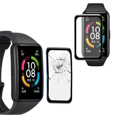 Imagem de Película Protetora 3D em Gel compatível p/Huawei Band 10, Kit com Lenço de Limpeza