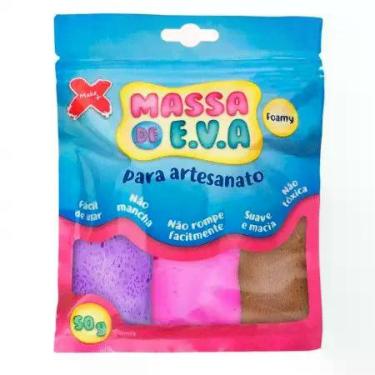 Imagem de Massa de EVA Foamy para artesanato 50g 5 cores 13020 - Gatte