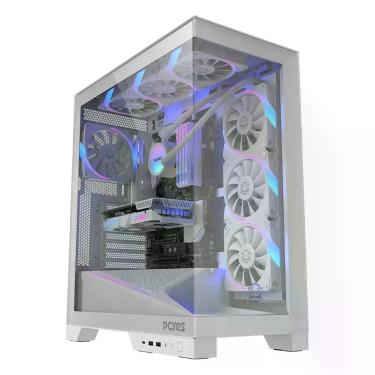 Imagem de Gabinete Gamer Pcyes Forcefield Flow White Ghost - Gfffwg