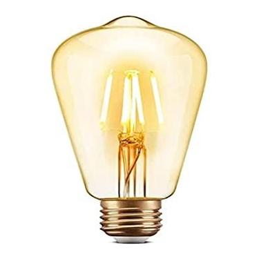 Imagem de Lâmpada de Filamento LED ST64 Elgin 4W Âmbar 2.200K Bivolt