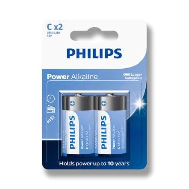 Imagem de PHILIPS BATERIA ALCALINA LR14C LR14P2B/59