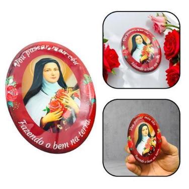Imagem de Adesivo Santa Teresinha do Menino Jesus Resinado 10 cm - FORNECEDOR 6