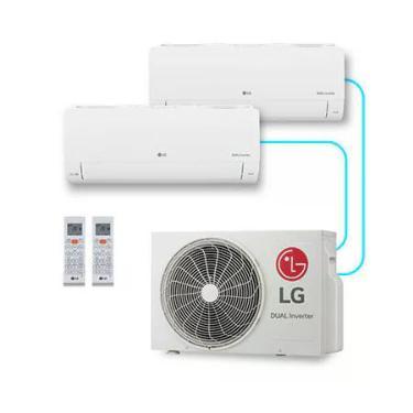 Imagem de Ar-Condicionado LG Dual Inverter Voice + AI Bi-Split Frio (Evaporadoras 9.000+9.000 BTU) 220V - S32Q16SA181