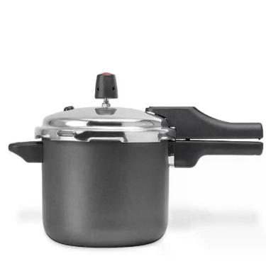 Imagem de Panela de Pressão Quartzo Alumínio com Revestimento Antiaderente 4.5L Preta Multiflon