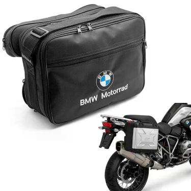 Imagem de Bolsa Interna para Baú Lateral Expansiva Resistente à Água Compatível com BMW GS 800 1200 850 1250 com Alças