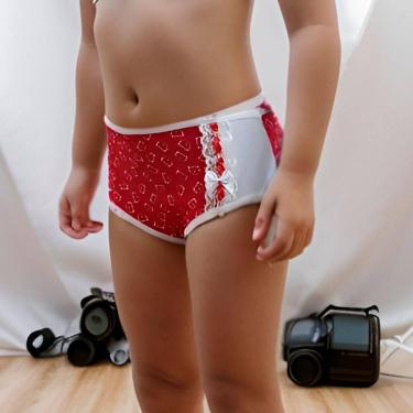 Imagem de Calcinha Infantil Amoreco Cor:Viés Branco/Estampas VariadasTamanho:GG 