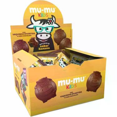Imagem de Caixa de Chocolate Mu-Mu Kids Sabor Banana Neugebauer - 24x15,6g