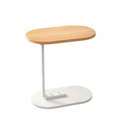 Imagem de Mesa De Canto E Apoio Lateral Para Notebook E Objetos Encaixe Sofá Cama(Branca)