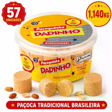 Imagem de PAÇOCA DIZIOLI DADINHO ROLHA POTE C/57 1140kg DESEMBALADA