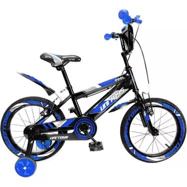 Imagem de Bicicleta Infantil Pro Aventura Aro 16 V-Brake com Rodinhas Azul