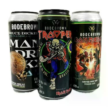 Imagem de Kit 3 Cervejas Fãs Iron Maiden Presente Oficial Original - Bodebrown