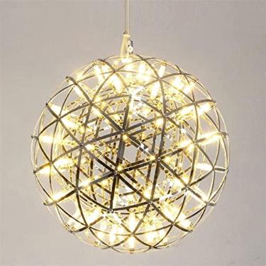 Imagem de Lustre moderno de LED cromado dente-de-leão, pendente de teto semi-embutido, para quarto, hall de entrada, corredor, luz neutra