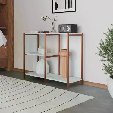 Imagem de Aparador Industrial Artesania Cobre E Branco 95cm